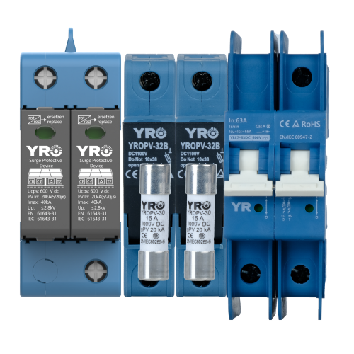 YRO PV Combiner Box Components (16A)